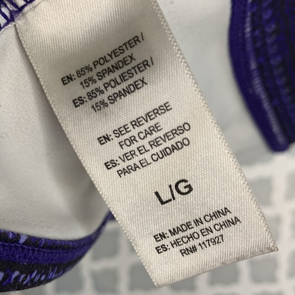 GAIAM Patterned Sports Bra Size Large - Picture 5 of 8